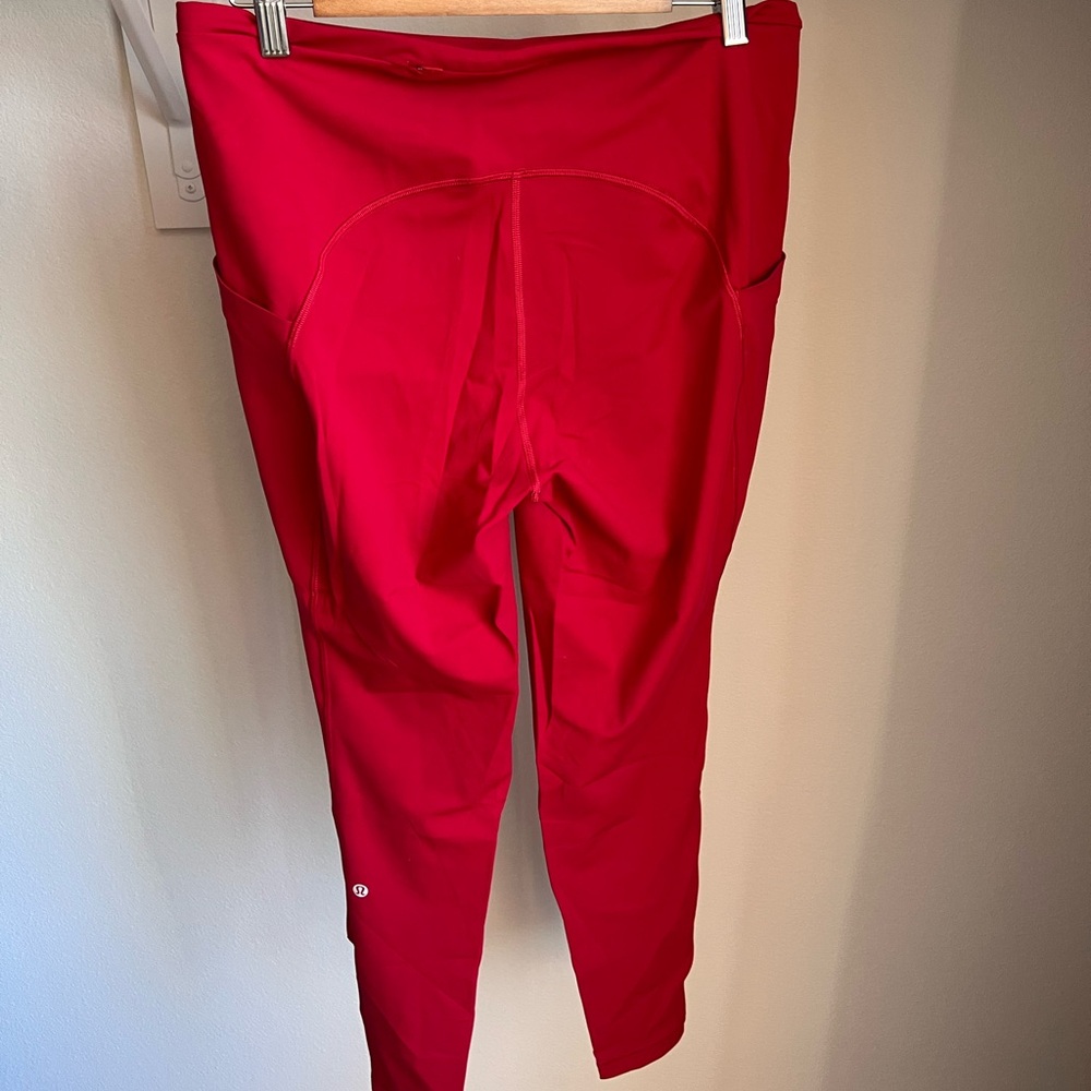 Vibrant Red Leggings - image 4